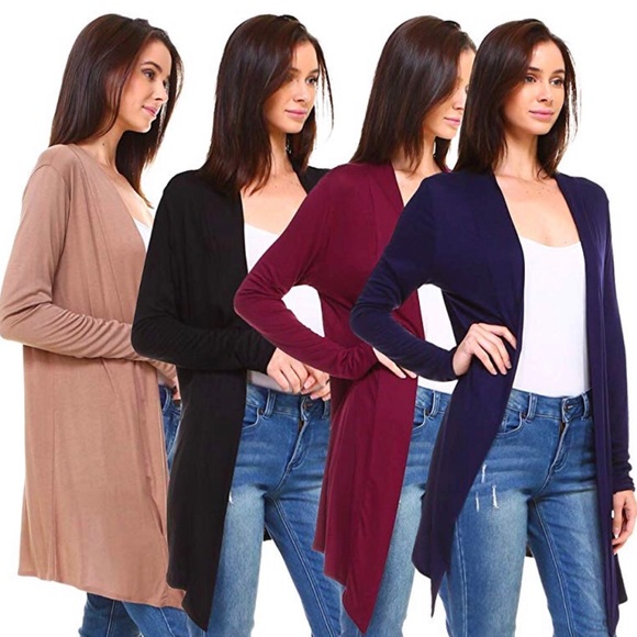 SOLD OUT Lightweight cardigan, navy & burgundy, XL - Picture 2 of 4